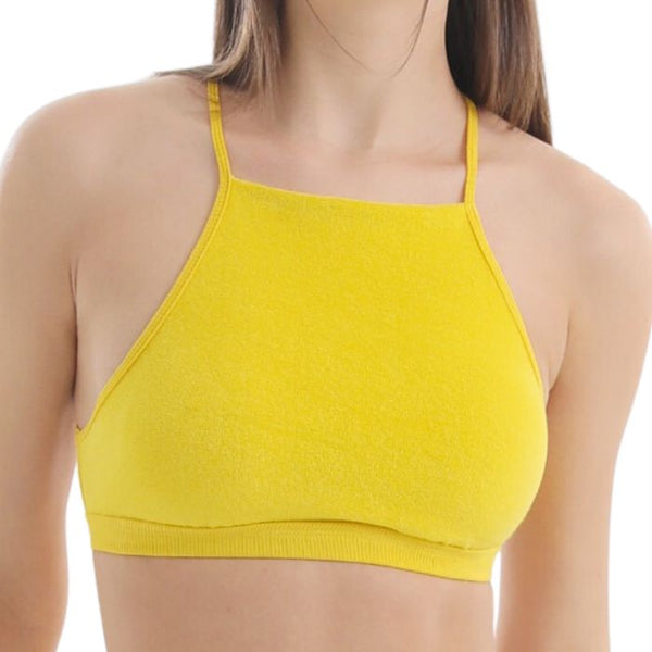 Daily Backless Top - Terry Yellow