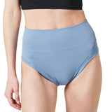 High Waist Cheeky Shirring Shorts - Airy Blue