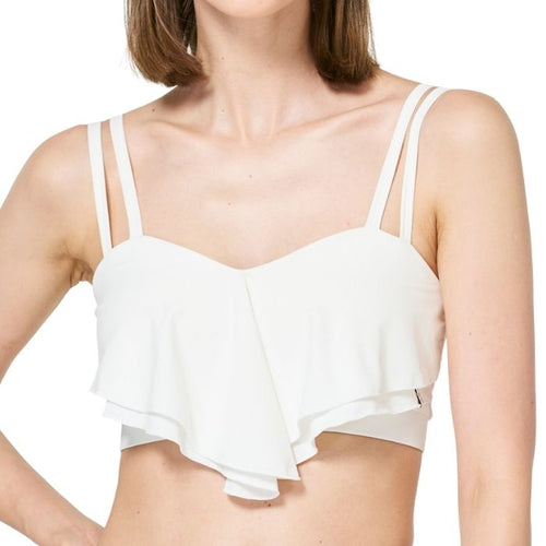 Leah Frill Top  - White