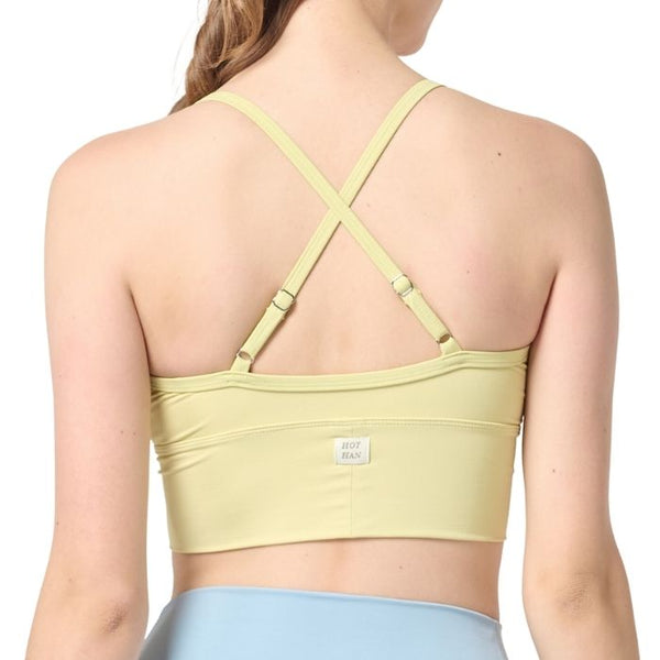 Claire Cropped Top - Pale Lime
