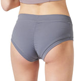 Glam Shirring Shorts in City Grey