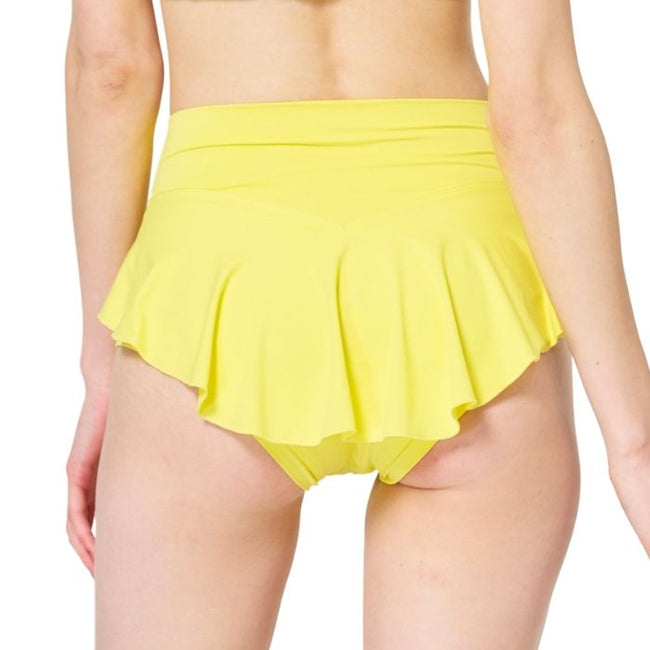 Leah Frill Shorts - Pineapple