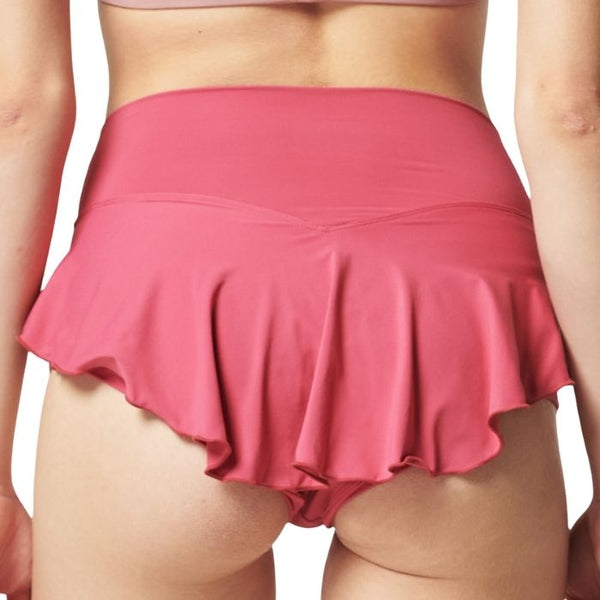 Leah Frill Shorts - Berry Berry