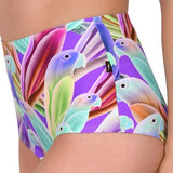 Tropical Birds High Waisted Hot Pants