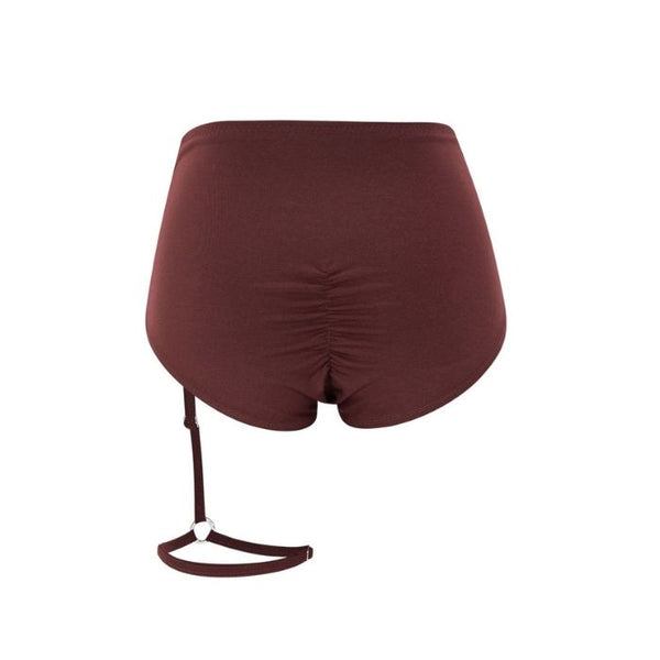 Essential One Garter Shorts - Wine