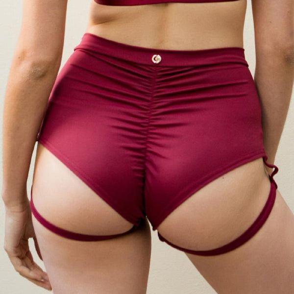 Lure You High Waisted Garter Shorts