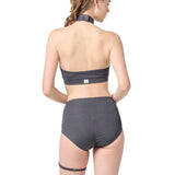 Essential One Garter Shorts - Melange Charcoal
