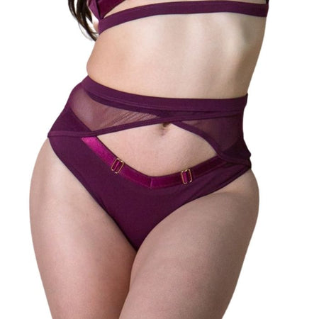 Tara Low Waisted Bottoms - Mulberry