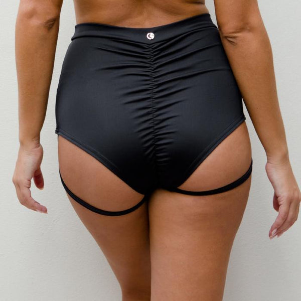 Lure You High Waisted Garter Shorts